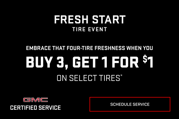 Buy 3 tires, get 1 for $1